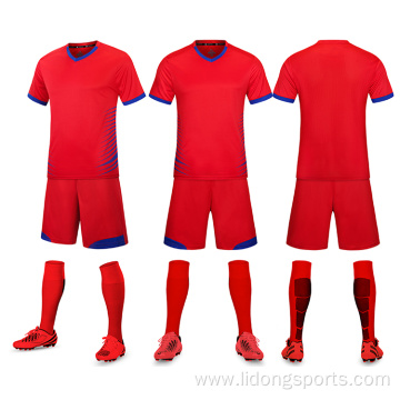 Wholesale plain football jersey new model soccer shirt